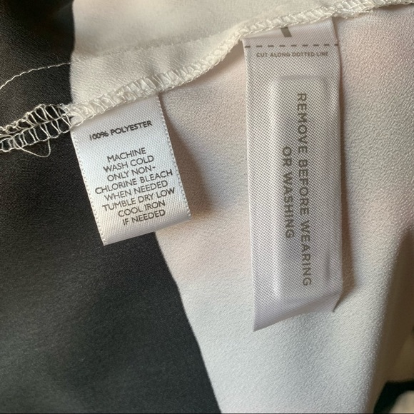 Loft Business Casual Tank Top - Black & White Stripes - Picture 6 of 6